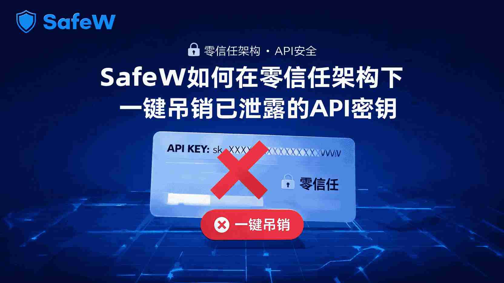 SafeW一键吊销API密钥, 零信任架构密钥生命周期管理, 泄露API密钥如何快速吊销, SafeW密钥吊销后权限同步, API密钥吊销失败排查方法, 零信任环境下最小权限撤销, SafeW支持批量吊销吗, 密钥泄露事件响应最佳实践